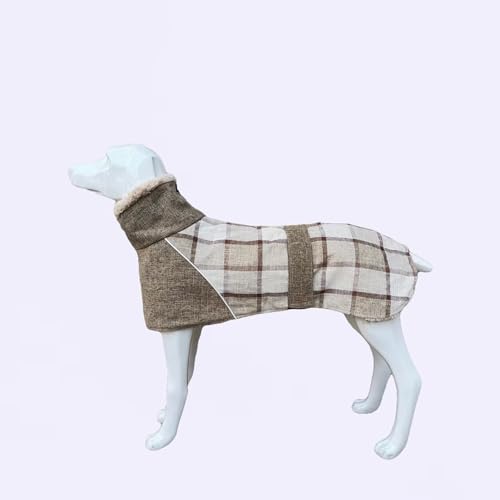 Extra Warmer Hundemantel Verstellbare Hundejacke Hund Wintermantel mit Schnalle Fleece Rollkragen Hundejacke für kaltes Wetter Weicher Wintermantel für Kleine Mittlere Extra Große Hunde XXXL C-Style von Opaeroo