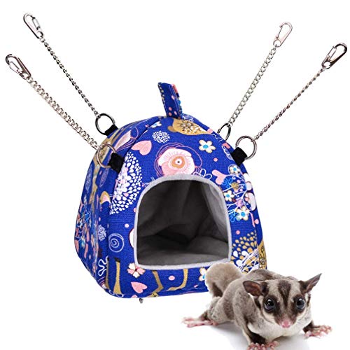 Opaltool Pet Hängematte für Maus Ratten Hamster Bett Hängematte Spielzeug zum Aufhängen für kleine Haustiere Eichhörnchen Igel Chinchilla-Haus Käfig von Opaltool