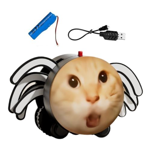 Opdestn Automatisches Katzenspielzeug, Automatische Elektrische Spinnen Spielzeug Für Katzen, Bewegliches Interaktives Automatisches Gerät Für Haustiere Kätzchen Geburtstag Weihnachten von Opdestn