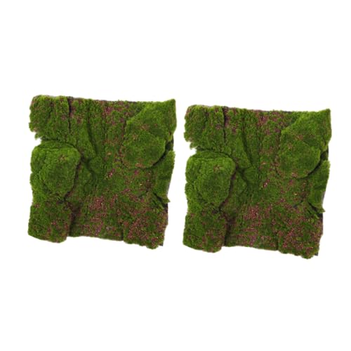 Operitacx 2 Stück Simulation Moos Rasen künstliches moos künstliches Gras zum Basteln Simulation künstlicher Moosmatte gefälscht künstliche Moosmatte Kunstrasen im Freien Tuften Green von Operitacx