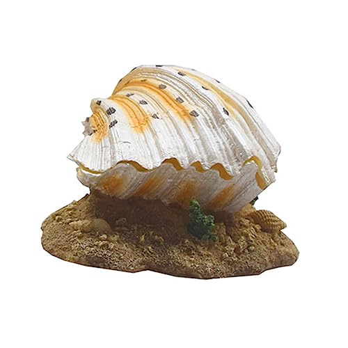 Operitacx Aquarium Dekoration Künstliche Muschel Resin Belüftungsmuschel Fisch Tank Ornament Aquarium Belüftung Shell von Operitacx