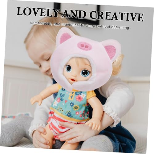 Operitacx Kleiner Schweinekopf Haube für Puppen Baumwollmaterial Komfortable Passform Lustiges Cosplay Mini Mütze Basteln Partyzubehör Operitacx Kleiner Schweinekopf Haube für Puppen Baumwollmaterial Komfortable Passform Lustiges Cosplay Mini Mütze Basteln Partyzubehör von Operitacx