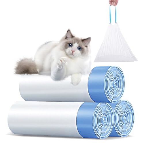 60 Stück Mülltüten mit Tragegriff Selbstreinigende Katzentoilette Müllbeutel Katzentoilettenbeutel mit Zugbändern Langlebige Reißfest - 3 Rollen 60 Stück Mülltüten mit Tragegriff Selbstreinigende Katzentoilette Müllbeutel Katzentoilettenbeutel mit Zugbändern Langlebige Reißfest - 3 Rollen von Opetdo