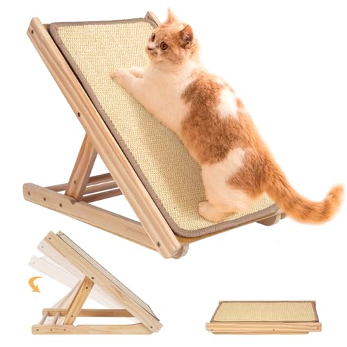 Kratzbrett Katzen, widerstandsfähig Katzenkratzbrett mit Sisal, Verstellbare Höhe, Katzen Kratzmöbel aus Hochwertiges Sisal-Material für Wand und Ecke, 48 × 28 ×38cm Kratzbrett Katzen, widerstandsfähig Katzenkratzbrett mit Sisal, Verstellbare Höhe, Katzen Kratzmöbel aus Hochwertiges Sisal-Material für Wand und Ecke, 48 × 28 ×38cm von Opetdo