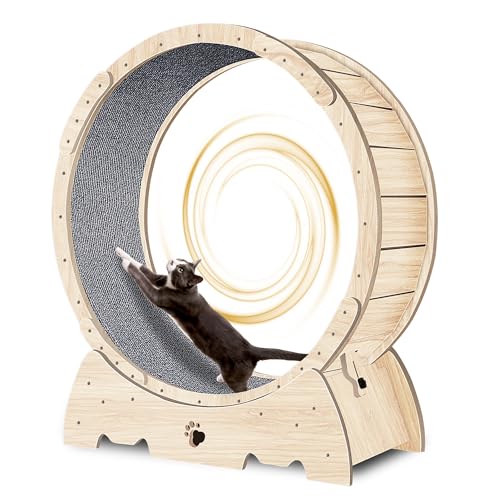 Laufrad Katze groß Katzenrad Laufband für Katzen großes Cat Running Wheel für Wohnungskatzen Cat Wheel Beschäftigungsspielzeug für Katzen Laufrad Katze groß Katzenrad Laufband für Katzen großes Cat Running Wheel für Wohnungskatzen Cat Wheel Beschäftigungsspielzeug für Katzen von Opetdo