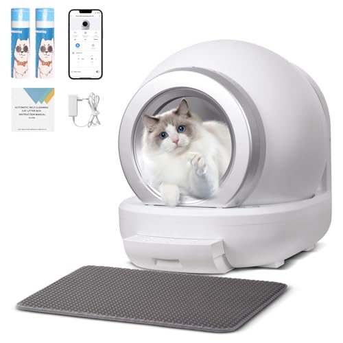 Selbstreinigende Katzentoilette 65L Katzenklo Selbstreinigend, Unterer Eingang/APP-Steuerung Selbstreiniges Katzenklo/Sicherheitsschutz, Automatische Elektrisches Katzenklo Selbstreinigende Katzentoilette 65L Katzenklo Selbstreinigend, Unterer Eingang/APP-Steuerung Selbstreiniges Katzenklo/Sicherheitsschutz, Automatische Elektrisches Katzenklo von Opetdo