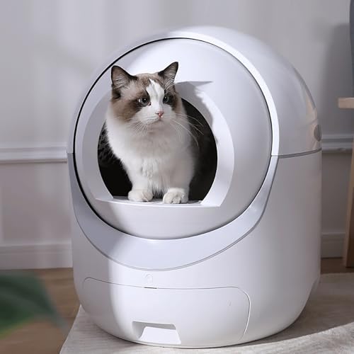 Selbstreinigende Katzentoilette PRO, Katzenklo Selbstreinigend 70L, Wägbar, Hygienisch, Geruchsneutral, APP-Steuerung, Große Fassungsvermögen, Mehrfacher Sicherheitsschutz, Geeignet für mehrere Katzen Selbstreinigende Katzentoilette PRO, Katzenklo Selbstreinigend 70L, Wägbar, Hygienisch, Geruchsneutral, APP-Steuerung, Große Fassungsvermögen, Mehrfacher Sicherheitsschutz, Geeignet für mehrere Katzen von Opetdo