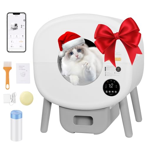 Selbstreinigende Katzentoilette für Große Katzen, 89L Katzenklo Selbstreinigend, Breite Öffnung/Großer Raum/App-Steuerung, Automatisches Katzenklo für Mehrere Katzen, Selbstreiniges Katzenklo Selbstreinigende Katzentoilette für Große Katzen, 89L Katzenklo Selbstreinigend, Breite Öffnung/Großer Raum/App-Steuerung, Automatisches Katzenklo für Mehrere Katzen, Selbstreiniges Katzenklo von Opetdo