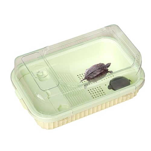 Aquarium Schildkröten-Habitat, Aquarien Habitat-Tank für Schildkröten mit multifunktionalen Bereichen, ideal für Krabben, kleine Reptilien und Aquarium Schildkröten-Habitat, Aquarien Habitat-Tank für Schildkröten mit multifunktionalen Bereichen, ideal für Krabben, kleine Reptilien und von Opilroyn