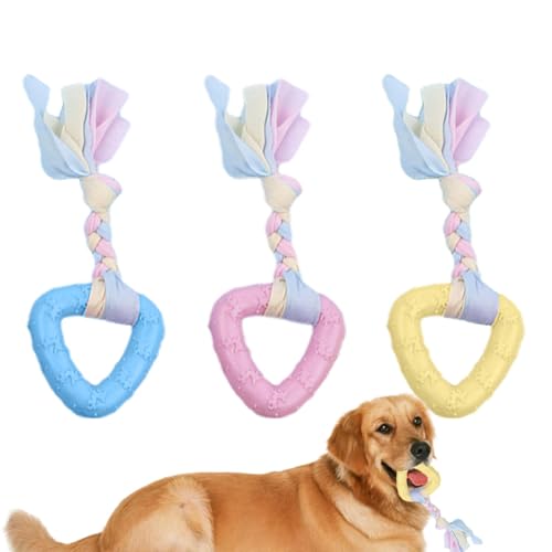 Beißspielzeug für kleine Hunde, Kauspielzeug für Welpen, 3 Beißstäbe aus weichem für Welpen, wiederverwendbarer Ball mit Seil-Hundespielzeug, Beißring für Welpen, Jojo Beißspielzeug für kleine Hunde, Kauspielzeug für Welpen, 3 Beißstäbe aus weichem für Welpen, wiederverwendbarer Ball mit Seil-Hundespielzeug, Beißring für Welpen, Jojo von Opilroyn