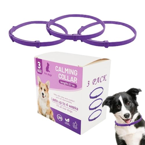Beruhigendes Hundehalsband - 3/4 Stück Verstellbares Katzenhalsband zur emotionalen Entlastung für Haustiere | Haustier-Halsband, für alle Katzen und Hunde von Opilroyn