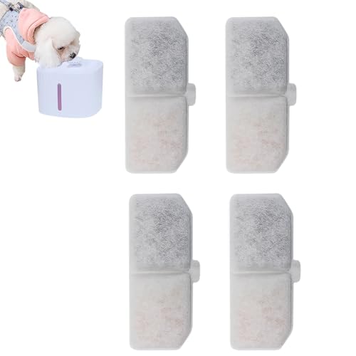 Ersatzbrunnenfilter – 4/10/20 Stück Filter für Katzen mit dreifacher Filtration | Ersatz für Wasserfilter für Haustiere mit Aktivkohle, Ersatz für Filter Ersatzbrunnenfilter – 4/10/20 Stück Filter für Katzen mit dreifacher Filtration | Ersatz für Wasserfilter für Haustiere mit Aktivkohle, Ersatz für Filter von Opilroyn