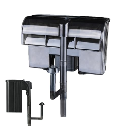 Externer Tankfilter, leiser hängender Aquarium-Tankfilter mit einstellbarem Wasserfluss, Wandmontage, Wasserfallfilter, Drei-in-1-Sauerstoffpumpe, kleines Schildkrötenbecken HBL Sauerstoffversorgung Externer Tankfilter, leiser hängender Aquarium-Tankfilter mit einstellbarem Wasserfluss, Wandmontage, Wasserfallfilter, Drei-in-1-Sauerstoffpumpe, kleines Schildkrötenbecken HBL Sauerstoffversorgung von Opilroyn
