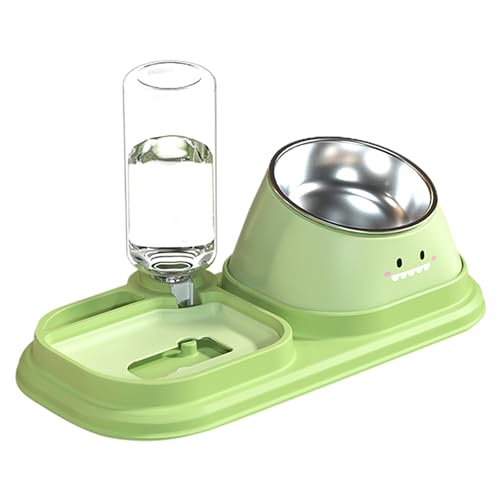 Futternapf für Haustiere, wasserdichte Futterschale mit Wasserflasche, Wasserspender für Tierfutter Anti-Erstickung, Futterschale für Haustiere widerstandsfähig Futternapf für Haustiere, wasserdichte Futterschale mit Wasserflasche, Wasserspender für Tierfutter Anti-Erstickung, Futterschale für Haustiere widerstandsfähig von Opilroyn