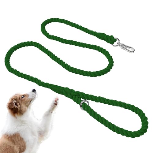Große Hundeleinen, starke Hundeleinen | 5 Fuß robuste Leine für Welpen | Mehrzweck Dicke, wiederverwendbare Hundeleine für Hundetraining für gra Hunde von Opilroyn