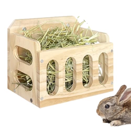 Heuraufe aus – Kaninchen-Heuraufe | Heuraufe aus für Meerschweinchen | Heuraufe aus für kleine Haustiere Häschen Meerschweinchen Chinchilla Kaninchen von Opilroyn