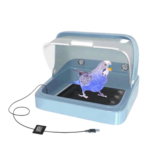 Hühnerbrutkasten - Visueller Kükenbrüter, Kükenwärmer, Vogelbrutkasten | Beheizter Nistkasten, Visuelles Brutgehege für Entenküken, Baby-Papageien, Geflügelstarter-Set, Temperaturmatte mit 3 Stufen Hühnerbrutkasten - Visueller Kükenbrüter, Kükenwärmer, Vogelbrutkasten | Beheizter Nistkasten, Visuelles Brutgehege für Entenküken, Baby-Papageien, Geflügelstarter-Set, Temperaturmatte mit 3 Stufen von Opilroyn