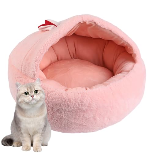 Hundebett mit Kapuze | Höhlen für Katzen im niedlichen Design mit Ohren für Katzen im Innenbereich mit rutschfestem Boden, bequemes Versteck für Katzen, Höhle für Hunde Hundebett mit Kapuze | Höhlen für Katzen im niedlichen Design mit Ohren für Katzen im Innenbereich mit rutschfestem Boden, bequemes Versteck für Katzen, Höhle für Hunde von Opilroyn