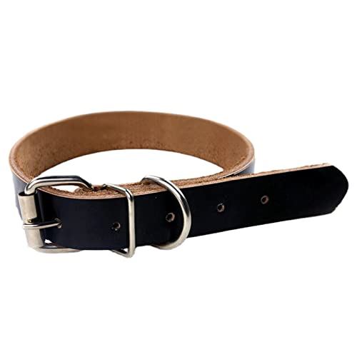Hundehalsband aus Leder für Hunde – Leder-Welpenhalsbänder, Metallschnalle, Leder-Hundehalsband für große Hunde, handgefertigte Hundehalsbänder für kleine, mittelgroße und große Hunde, Hunde Haustier Hundehalsband aus Leder für Hunde – Leder-Welpenhalsbänder, Metallschnalle, Leder-Hundehalsband für große Hunde, handgefertigte Hundehalsbänder für kleine, mittelgroße und große Hunde, Hunde Haustier von Opilroyn