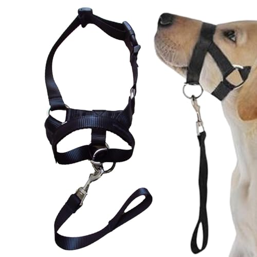Hundemaulkorb | Geschirr Hundehalfter Haustier Maulkorb mit verstellbaren Riemen | Schwarzer Hunde-Mundschutz Trainingshalterung verhindert Bellen, Beißen und Kauen Hundemaulkorb | Geschirr Hundehalfter Haustier Maulkorb mit verstellbaren Riemen | Schwarzer Hunde-Mundschutz Trainingshalterung verhindert Bellen, Beißen und Kauen von Opilroyn