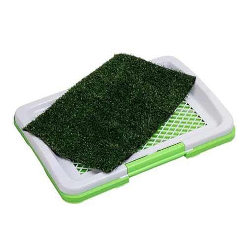 Hundewiese - Welpen-Hausbrett für die Stubenreinheit, Kunstrasen für die Indoor-Hundetoilette, waschbares und wiederverwendbares Design | Spritzwassergeschützte, rutschfeste Toilettenmatte für kleine von Opilroyn