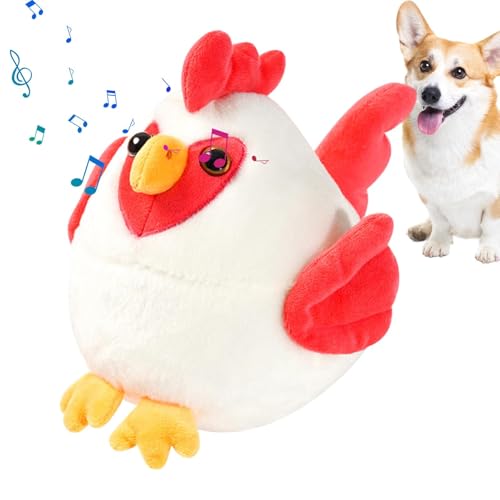 Interaktives Hundespielzeug, Spielzeug für Haustiere in aktiver Bewegung, aktiver Ball für Hunde mit Huhn – interaktives Spielzeug für Welpen, aktiver Ball, Plüschspielzeug für Hunde Interaktives Hundespielzeug, Spielzeug für Haustiere in aktiver Bewegung, aktiver Ball für Hunde mit Huhn – interaktives Spielzeug für Welpen, aktiver Ball, Plüschspielzeug für Hunde von Opilroyn
