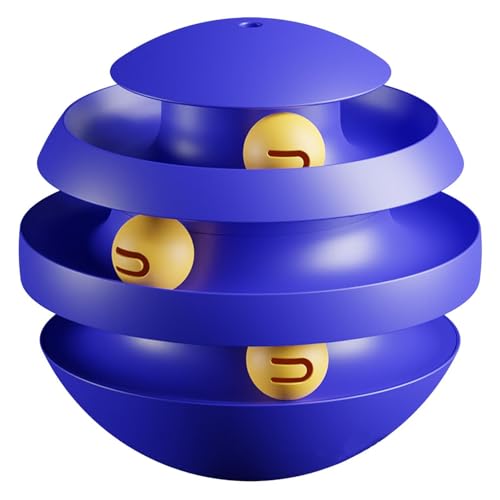 Katzenspielzeug - 3-lagiges Poly-Spielzeug, Übung Stimulationsspielzeug für Katzen, lustiges Katzenspielzeug für Training, Energieverbrauch, Haustiere Katzenspielzeug - 3-lagiges Poly-Spielzeug, Übung Stimulationsspielzeug für Katzen, lustiges Katzenspielzeug für Training, Energieverbrauch, Haustiere von Opilroyn