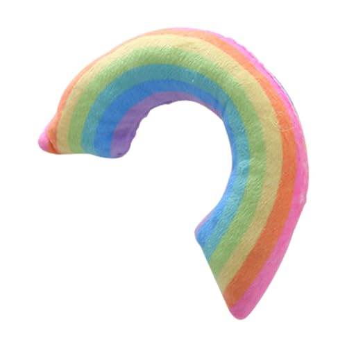 Katzenspielzeug Katzenminze,Süßes Regenbogen-Katzenminze-Katzenkissen - Buntes Regenbogen-Katzenminze-Spielzeug mit Katzenminze, Kätzchen-Beiß- und Kauspielzeug, Innen- und Außenkissen für Katzen Katzenspielzeug Katzenminze,Süßes Regenbogen-Katzenminze-Katzenkissen - Buntes Regenbogen-Katzenminze-Spielzeug mit Katzenminze, Kätzchen-Beiß- und Kauspielzeug, Innen- und Außenkissen für Katzen von Opilroyn