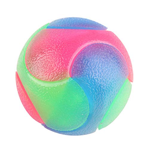 Kauspielzeugbälle für Beißring – Haustierfreundliches Kauspielzeug aus Gummi, leuchtender Gummiball | Spielerisches Kauspielzeug für Hunde, bissfester Ball Kauspielzeugbälle für Beißring – Haustierfreundliches Kauspielzeug aus Gummi, leuchtender Gummiball | Spielerisches Kauspielzeug für Hunde, bissfester Ball von Opilroyn