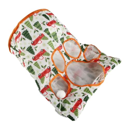 Kitty Tunnel Bett, zusammenklappbarer Spielzeugschlauch, ausziehbarer Tunnel mit pelzigem Ball, gemütliches Katzentunnelbett, geräumiges Katzenversteck, Rassel-Papier-Tunnel-Katzenhaus, bequemer Kitty Tunnel Bett, zusammenklappbarer Spielzeugschlauch, ausziehbarer Tunnel mit pelzigem Ball, gemütliches Katzentunnelbett, geräumiges Katzenversteck, Rassel-Papier-Tunnel-Katzenhaus, bequemer von Opilroyn