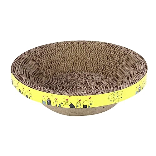 Kratzbrett für Katzen, gewellt, schüsselförmig, Kratzunterlage für Indoor-Katzen, Haustier-Spielspielzeug, Mehrzweck-Kratzbett für Wand- und Möbelschutz Kratzbrett für Katzen, gewellt, schüsselförmig, Kratzunterlage für Indoor-Katzen, Haustier-Spielspielzeug, Mehrzweck-Kratzbett für Wand- und Möbelschutz von Opilroyn