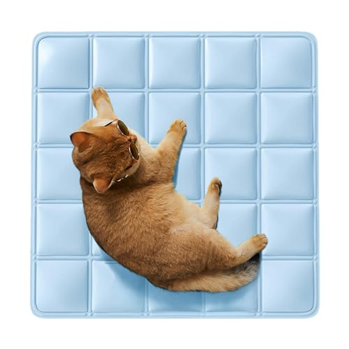Kühlendes Hundebett für Hunde, Kühlmatte für Hunde | Quadratische weiche Eisseide-Bettdecke für Hunde, faltbares und atmungsaktives Katzen-Schlafkissen, maschinenwaschbar, für Kühlendes Hundebett für Hunde, Kühlmatte für Hunde | Quadratische weiche Eisseide-Bettdecke für Hunde, faltbares und atmungsaktives Katzen-Schlafkissen, maschinenwaschbar, für von Opilroyn