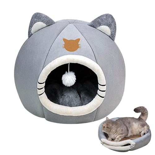 Opilroyn Gemütliches Katzenhaus - Winter-Katzenbett Warm Jahreszeiten Winterbett Für Hunde Katzenzubehör Katzenbett Haustiermatte von Opilroyn