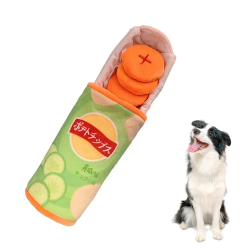 Opilroyn Haustier -Puzzlespielzeug für Hunde, Hundespielzeug, um sie zu beschäftigen, Chips Box Design Interactive Snuffle Crinkle Enrichment, Kreatives Leckerbissen -Hundeplüsch für Langeweile und von Opilroyn