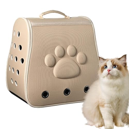 Opilroyn Haustier-Tragetasche, leichte Tragetasche für Welpen, atmungsaktive Haustier-Tragetasche für kleine, mittelgroße Katzen und Hunde, faltbare Haustier-Tragetasche Opilroyn Haustier-Tragetasche, leichte Tragetasche für Welpen, atmungsaktive Haustier-Tragetasche für kleine, mittelgroße Katzen und Hunde, faltbare Haustier-Tragetasche von Opilroyn