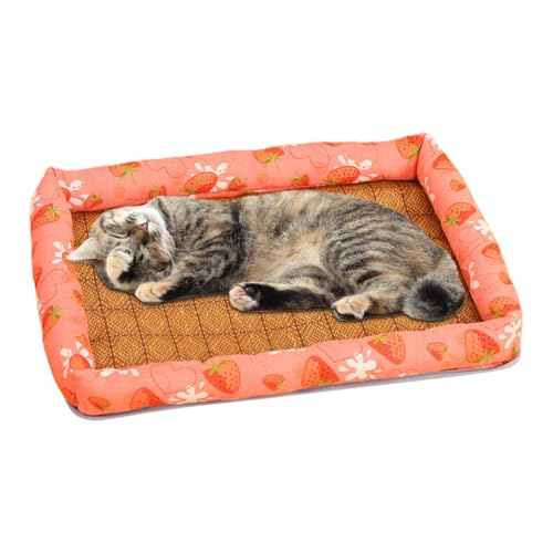 Opilroyn Ice Rattan Kühlbett für Katzen, Ice Pad Schlafmatten | Tragbares Katzen-Eispad | Atmungsaktive Katzen-Rattanmatte mit -Struktur, Hundebetten und Möbel für Katzen oder Hunde Opilroyn Ice Rattan Kühlbett für Katzen, Ice Pad Schlafmatten | Tragbares Katzen-Eispad | Atmungsaktive Katzen-Rattanmatte mit -Struktur, Hundebetten und Möbel für Katzen oder Hunde von Opilroyn