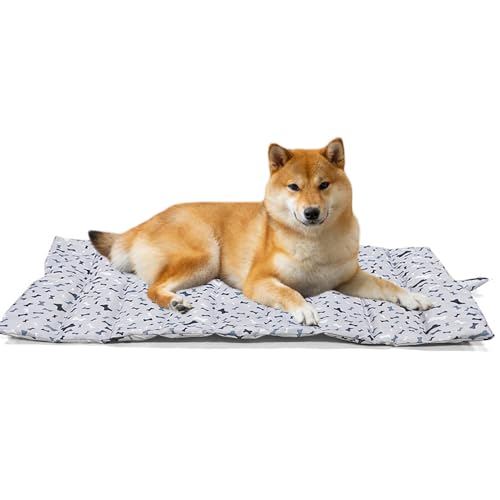 Opilroyn Outdoor Hundebett - Klappbare Kühlunterlage Für Hunde | Hunde Matte Mit Tragegriff & Waschbar Für Camping, Garten, Picknick, Auto, Reise Und Heißes Wetter von Opilroyn