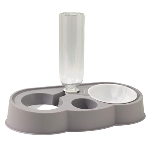 Opilroyn Pet Feeder, 500 ml Detachable Cat Water Feed Dispenser, Waterproof Automatic Pet Waterer Cloud Shape, Non Slip Comfortable Double Dog Cat Bowls, Antivomiting Cat Bowl for Cat Dogs Pets von Opilroyn