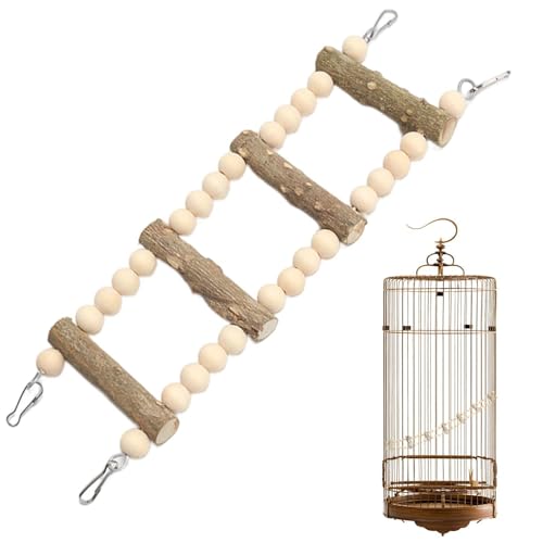 Opilroyn Vogelleiter aus Holz – Vogelstange für Papageien, kleine Vögel, Kaustange für Sittiche, Sittiche, Hamster, Kletterspielzeug Opilroyn Vogelleiter aus Holz – Vogelstange für Papageien, kleine Vögel, Kaustange für Sittiche, Sittiche, Hamster, Kletterspielzeug von Opilroyn