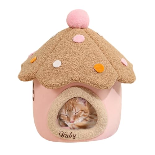 Pilz-Katzenbett – Katzen- Und Hundebett, Welpenhausbett | Warmes Katzenschlafbett Mit Abnehmbaren Innenkissen, Pilzförmiges Haustierbett Für Katzen, Hunde, Welpen, Kätzchen, 18,9 X 18,9 X 19,69 Zoll Pilz-Katzenbett – Katzen- Und Hundebett, Welpenhausbett | Warmes Katzenschlafbett Mit Abnehmbaren Innenkissen, Pilzförmiges Haustierbett Für Katzen, Hunde, Welpen, Kätzchen, 18,9 X 18,9 X 19,69 Zoll von Opilroyn