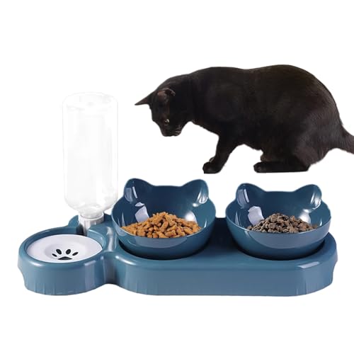 Schräger Kätzchennapf – Doppelter Katzennapf, Doppelter Hundenapf, Um 15° Geneigter Hundenapf Und Automatische Wasserflasche, Haustier-Futternapf Für Welpen, Kätzchen, Kaninchen. 500-ml-Wasserflasche, Schräger Kätzchennapf – Doppelter Katzennapf, Doppelter Hundenapf, Um 15° Geneigter Hundenapf Und Automatische Wasserflasche, Haustier-Futternapf Für Welpen, Kätzchen, Kaninchen. 500-ml-Wasserflasche, von Opilroyn
