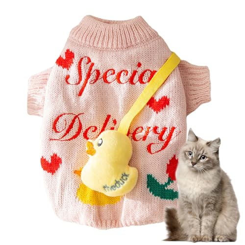 Strickpullover für Hunde – Winterkleidung für Katzen, Weihnachtsdesign mit Tasche, warmer Mantel für Katzen, weiche Kleidung für Kätzchen, Winterkleidung für Hunde, für Reisen, Winter, Welpen Strickpullover für Hunde – Winterkleidung für Katzen, Weihnachtsdesign mit Tasche, warmer Mantel für Katzen, weiche Kleidung für Kätzchen, Winterkleidung für Hunde, für Reisen, Winter, Welpen von Opilroyn