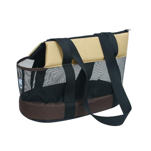 Weiche Haustiertragetasche – faltbare, tragbare Reisetasche, zusammenklappbare Haustiertasche mit atmungsaktivem Stoff, sicherem Reißverschluss, Netzdesign und leichtem Komfort | Ideal für Katzen, Wel von Opilroyn