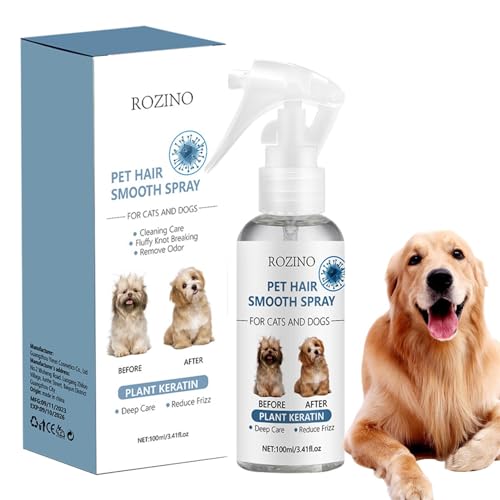 Weichspülungsspray für Tierhaare – 100 ml, Entwirrungsspray für Haustiere, Conditioner für Hundehaare | antibakterielles Spray glatt R Tierhaare, Spray Weichspülungsspray für Tierhaare – 100 ml, Entwirrungsspray für Haustiere, Conditioner für Hundehaare | antibakterielles Spray glatt R Tierhaare, Spray von Opilroyn