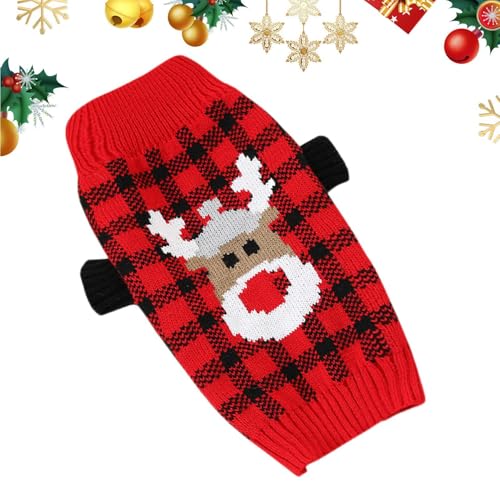 Weihnachtspullover für Welpen, Weihnachtskleidung für Hunde - Warme Hundehemden Weicher Pullover - Atmungsaktives Haustierzubehör aus Strickstoff mit n Weihnachtspullover für Welpen, Weihnachtskleidung für Hunde - Warme Hundehemden Weicher Pullover - Atmungsaktives Haustierzubehör aus Strickstoff mit n von Opilroyn