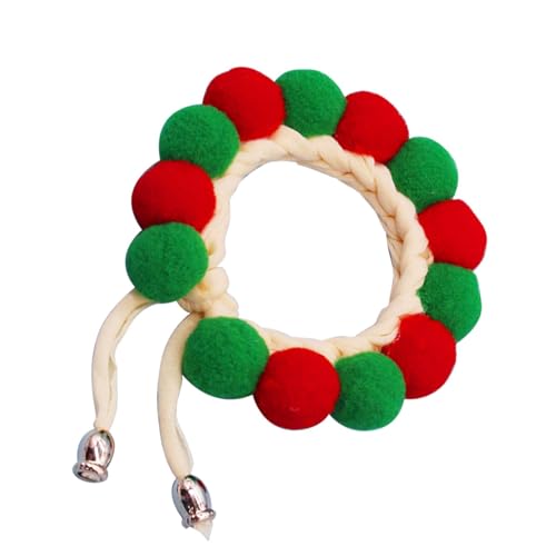 Welpen-Plüschhalsband-Halskette, Plüschball-Katzen-Halsband - Weicher verstellbarer Kätzchen-Halsband - Haustierzubehör, Halsdekoration, niedliches Katzenzubehör, Pom-Pom-Haustierkostüm für Hauskatzen Welpen-Plüschhalsband-Halskette, Plüschball-Katzen-Halsband - Weicher verstellbarer Kätzchen-Halsband - Haustierzubehör, Halsdekoration, niedliches Katzenzubehör, Pom-Pom-Haustierkostüm für Hauskatzen von Opilroyn