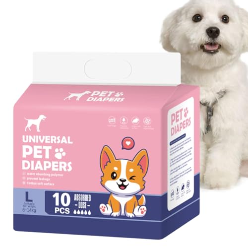 Windeln für Haustiere, Windeln für weibliche Hunde, 10 super saugfähige Windeln – auslaufsichere Windeln, bequem und sicher für Hunde in der , erregungsfähiges Wasserlassen, Training Windeln für Haustiere, Windeln für weibliche Hunde, 10 super saugfähige Windeln – auslaufsichere Windeln, bequem und sicher für Hunde in der , erregungsfähiges Wasserlassen, Training von Opilroyn