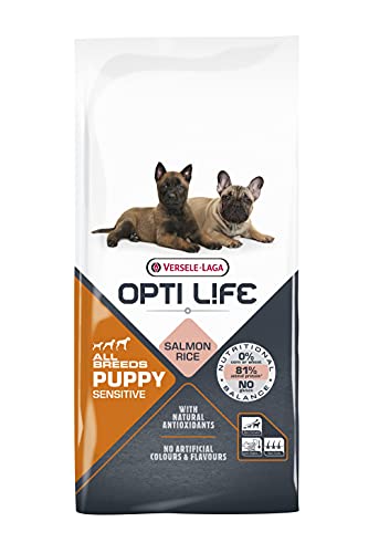 Versele-Laga - Opti Life Puppy Sensitive All Breeds - Trockenfutter für empfindliche Welpen - Alle Rassen - 12,5kg von Versele-Laga