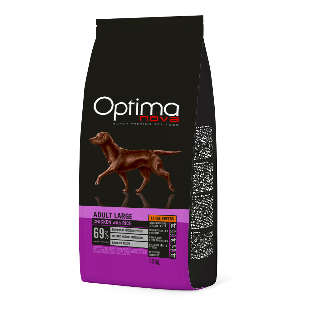 Optimanova Large Adult Huhn & Reis - Sparpaket: 2 x 12 kg Optimanova Large Adult Huhn & Reis - Sparpaket: 2 x 12 kg von Optima