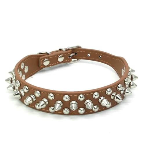Bissfestes Hundehalsband mit Spikes und Nieten für kleine, mittelgroße und große Hunde, sportlich gepolstert, für Bulldoggen, Mops, Welpen, große Hunde, Haustierbedarf Bissfestes Hundehalsband mit Spikes und Nieten für kleine, mittelgroße und große Hunde, sportlich gepolstert, für Bulldoggen, Mops, Welpen, große Hunde, Haustierbedarf von Optxzn